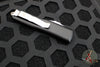 Microtech UTX-85 OTF Knife- Hellhound Edge- Black With Stonewash Blade 719-10 S