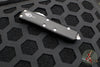 Microtech UTX-85 OTF Knife- Hellhound Edge- Black With Stonewash Blade 719-10 S