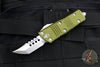 Microtech Mini Troodon OTF Knife- Hellhound Edge- OD Green Handle- Stonewash Blade 819-10 ODS