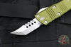 Microtech Mini Troodon OTF Knife- Hellhound Edge- OD Green Handle- Stonewash Blade 819-10 ODS