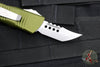 Microtech Mini Troodon OTF Knife- Hellhound Edge- OD Green Handle- Stonewash Blade 819-10 ODS