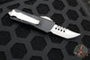 Microtech Mini Troodon OTF Knife- Hellhound Edge- Black Handle- Stonewash Blade 819-10 S