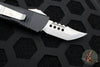Microtech Mini Troodon OTF Knife- Hellhound Edge- Black Handle- Stonewash Blade 819-10 S