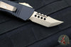 Microtech Mini Troodon OTF Knife- Hellhound Edge- Black Handle-Bronze Finished Blade 819-13 S