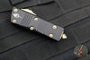 Microtech Mini Troodon OTF Knife- Hellhound Edge- Black Handle-Bronze Finished Blade 819-13 S