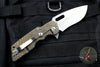 Attn2Detail Mercantile- Mark I Large Custom Folder Milled Pattern Ti Handle Satin Recurve Blade
