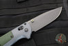 Benchmade Redoubt- Drop Point- Gray Grivory Scales- Black Plain Edge Blade 430BK