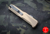 Benchmade Phaeton Single Edge OTF Auto FDE Handle With Black Plain Edge 4600DLC-1