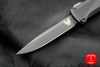 Benchmade Phaeton Single Edge OTF Auto Black Handle With Black Plain Edge 4600DLC