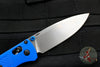 Benchmade Bugout Satin Drop Point Blade Blue Body 535