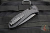 Benchmade Auto Presidio II OTS- Black Handle- Black Drop Point Part Serrated Blade 5700SBK
