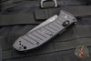 Benchmade Auto Presidio II OTS- Black Handle- Black Drop Point Part Serrated Blade 5700SBK