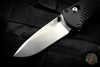 Benchmade Mini Barrage Axis-assisted Single Edge Black Handle Satin Plain Edge 585