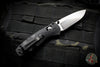 Benchmade Mini Barrage Axis-assisted Single Edge Black Handle Satin Plain Edge 585
