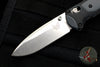 Benchmade Mini-Boost Axis-assisted- Drop Point- Black With Gray Inset- Satin Plain Edge 595