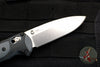 Benchmade Mini-Boost Axis-assisted- Drop Point- Black With Gray Inset- Satin Plain Edge 595