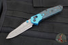 Benchmade Gold Class- Mini Osbourne- Reverse Tanto- Artic Storm Fat Carbon Fiber Scale- Damasteel Blade SN2654