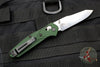 Benchmade Mini Osbourne- Reverse Tanto- Green Handle- Satin Blade 945
