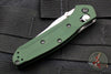 Benchmade Mini Osbourne- Reverse Tanto- Green Handle- Satin Blade 945