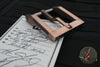 Blackside Customs Modular Belt Buckle - Copper with SS Hardware- Carbon Fiber Inlay!