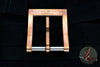 Blackside Customs Modular Belt Buckle - Copper with SS Hardware- Carbon Fiber Inlay!