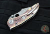 Borka Custom Stitch- Bloodwash Finished Titanium Handles and Clip- Full Rock Ground Blade and Back Strap!