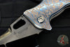 Borka Blades- Marfione- Bond Knives Collaboration- Shylock- Root Beer Finished Samhain Scene- Compound Grind- DLC Diamond Wash Finished Blade