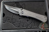 Borka Blades/Marfione Custom Knives Collaboration SBKF Custom Folder Set- Carboquartz with DLC Finished Blade And Hitex Tritium Inlaid Chip