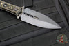 Borka Custom SBD- Double Edge Dagger- 2Saints Skull Custom Handle Scales- DLC Full Serrated Blade- Last One