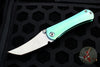 Borka SBHF Custom Folder- Green Anodized Titanium with Satin Chisel Ground Blade