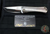 Borka Blades/Sean Marfione Summit Collaboration SBTF Custom Folder - Bloodwash Finished Titanium- Diamond Wash Finished Blade