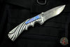 Brian Tighe Custom all Damasteel Breaker Style Thumg Assisted Recurve Folder