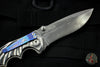 Brian Tighe Custom all Damasteel Breaker Style Thumg Assisted Recurve Folder