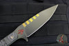Blackside Customs Fedele X- Tanto Edge- Bounty Hunter Blade- Black Camo Carbon Fiber Scales- BSC-FX-BH-BLKCAMO