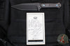 Blackside Customs Fedele X- Tanto Edge- Black Blade- Black Camo Carbon Fiber Scales- Blue Hardware BSC-FX-BLK-BLKCAMO