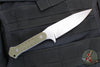 Blackside Customs Fedele X- Tanto Edge- Stonewash with OD Green G-10 Scales BSC-FX-SW-ODG10
