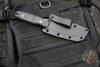 Blackside Customs Kimura Fixed Blade - Gray Matter Finish- Black G-10 Scales BSC-K1-GM-BLKG10