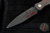 Blackside Customs Phase 7- Double Edge Dagger - Black 350 Finish with Red/Black Camo Carbon Fiber Scales BSC-P7-350 FINISH-RED/BLACK CAMO CARBON