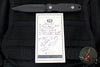 Blackside Customs Phase 7- Double Edge Dagger - Black with Carbon Fiber Scales BSC-P7-BLK-CF