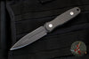 Blackside Customs Phase 7- Double Edge Dagger - Black with Carbon Fiber Scales BSC-P7-BLK-CF