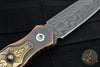 Blackside Customs Starlingear Colaboration- Copper Handled Phase 7- Double Edge Damascus Dagger - One Off Art Deco