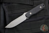 Blackside Customs Plan B Fixed Blade- Gray Matter Finish- Black G-10 Scales BSC-PB-GM-BLKG10