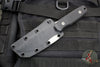 Blackside Customs Plan B Fixed Blade- Gray Matter Finish- Black G-10 Scales BSC-PB-GM-BLKG10