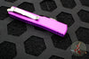 Microtech UTX-70 OTF Knife-CALIFORNIA LEGAL- Single Edge- Violet With Stonewash Plain Edge CA148-10 VI