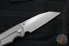 Chaves Knives Sangre 229- Wharncliffe Edge - Black G-10 And Titanium Handle- Satin Belt Finished Blade