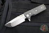 Chaves Knives T.A.K. Flipper - Drop Point- Black Micarta Scales