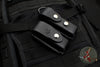 Chris Reeve Black Leather Belt Sheath - Fits large and small folders