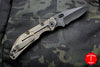 Duane Dwyer Custom Goods BBN-L custom folder USS New Jersey Teak Wood Handle Black Modified Recurve V-Grind Blade