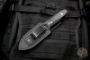 Elishewitz Custom Knives 4" Boot Dagger -Spear Point-Black Snow Finish