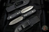 Elishewitz Custom Knives 4" Boot Dagger -Spear Point-Black Snow Finish